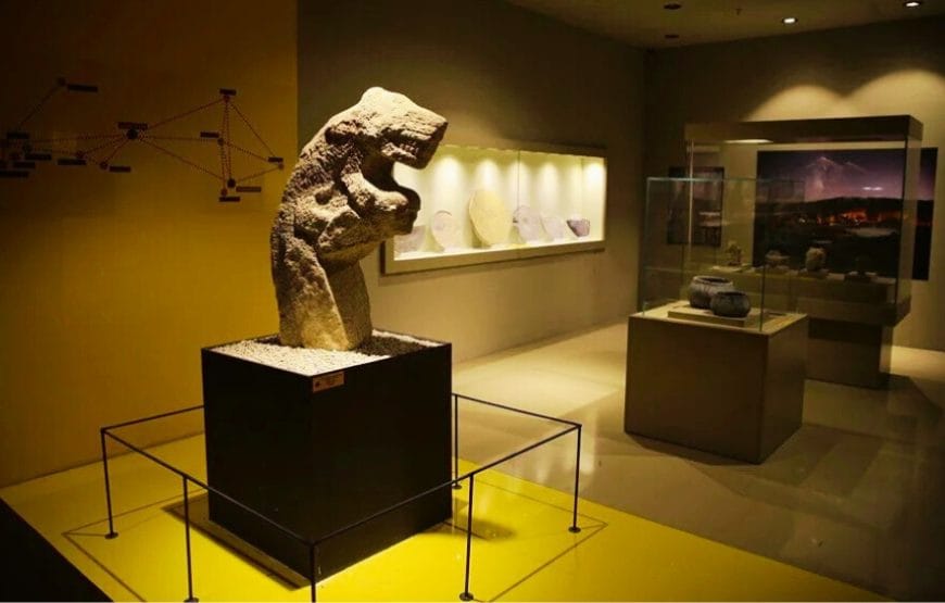 Göbeklitepe Museum in Şanlıurfa, displaying artifacts and models from the ancient temple site.